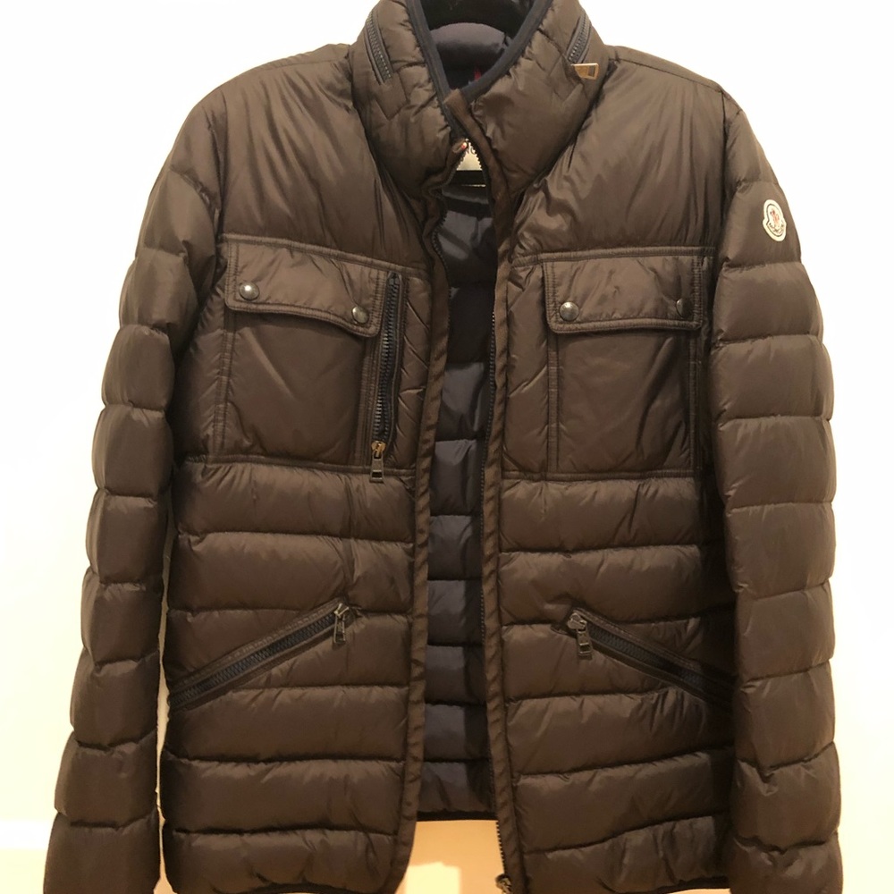 Men’s Moncler Brown Puffer Bomber Size 3